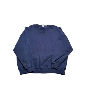 VTG Russell Athletic Navy Blue Crewneck Sweatshirt Men's 3XL Oversized‎ Basic